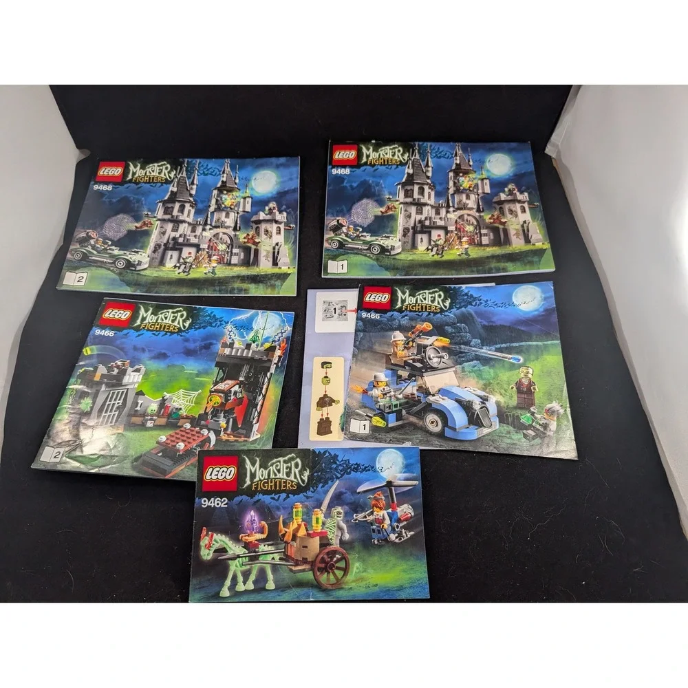 LEGO Monster‎ Fighters Instruction Manuals 9468 9466 9462 Vampyre Castle Mummy